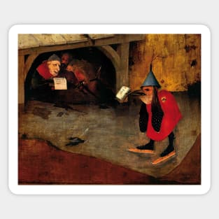 The Temptation of Saint Anthony detail - Hieronymus Bosch Sticker